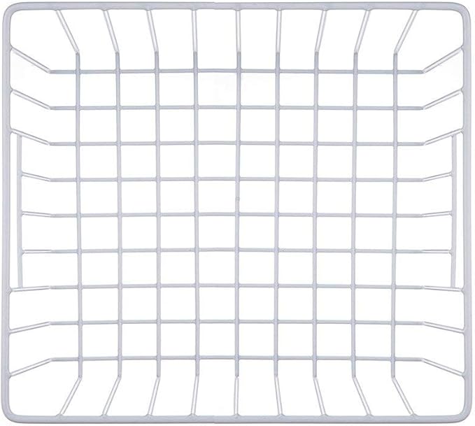 Upright Freezer Organizer Bins， Freezer Baskets for 14, 15 cu.ft Standup Freezer, Wire Storage Baskets with Built-in Handles for Frozen Foods, Snacks, Vegetables, Fruits and More, 4Pcs , White