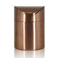 Mini Trash Can, Tiny Desktop Trash Bin with Swing Lid, Stainless Steel Bathroom Countertop Garbage Cans Kitchen Waste Bins with Trash Bag