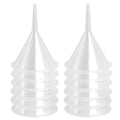 12 Pcs Small Funnel & Mini Funnel 1.57" Opening, 0.1" Narrow Tip for Essential Oils, Perfumes, Capsules & Mini Bottles (Polypropylene, 2.17" Height)