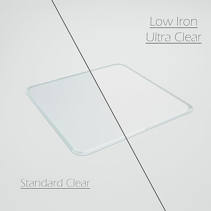 Glass Chair Mat with Exclusive Beveled Edge by Clearly Innovative 1/4” Thick Ultra-Clear Glass, Protect Your Home or Office Floor, Hardwood or Carpet (STARPHIRE, 45" by 53")