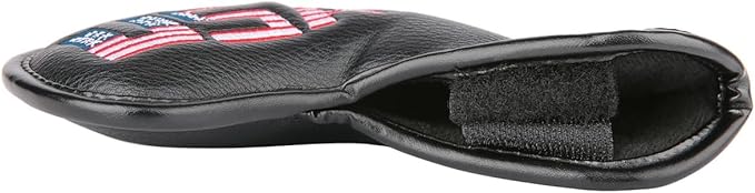 Golf Builder Black Leather USA Golf Club Iron Wedge Head Covers Fit All Brands