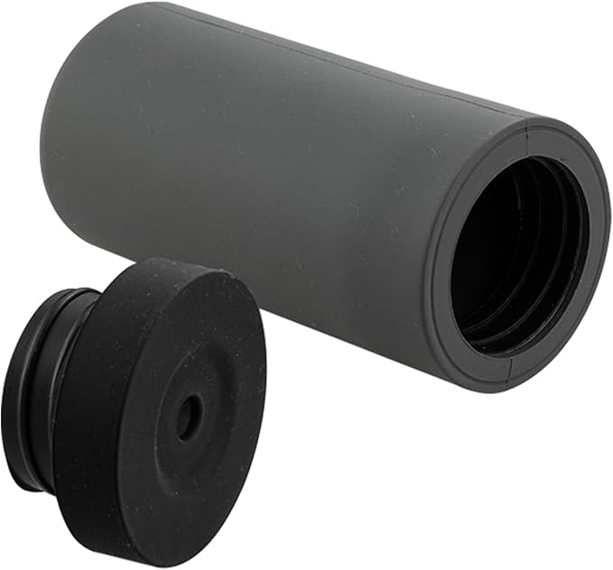 Soap Dispenser,Dish Soap Holder for Kitchen Sink 8 oz Round Refillable Foaming Soaps Dispenser Shampoo and Conditioner Bottles Watertight Silicone Squeeze Bottle for Bathroom Gray