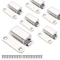 Mousike Cabinet Magnets Magnetic Door Catch Stainless Steel Door Magnet for Kitchen Bathroom Cupboard Wardrobe Closet Closures Cabinet Door Drawer Latch 20 lbs(6Pack)
