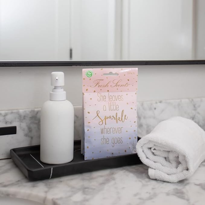 Willowbrook | Fresh Scents Scented Sachet Packet | Little Sparkle | Air Freshener Bags for Drawers, Closets, Cars | 6 Pack | Long Lasting Home Fragrance