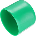 uxcell 20pcs Rubber End Caps 50mm(2 Inch) ID Vinyl PVC Round Tube Bolt Cap Cover Screw Thread Protectors Dark Green