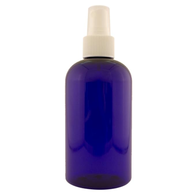 GreenHealth 8 fl oz Cobalt Blue Plastic Bottle with White Spray Cap (24 Pack)