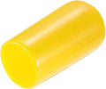 uxcell 20pcs Rubber End Caps 9.5mm(3/8") ID Vinyl PVC Round Tube Bolt Cap Cover Screw Thread Protectors Yellow