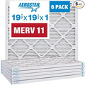Aerostar Air Filters 19 1/2 x 19 1/2 x 1 MERV 11,Healthier Air For Your Home, 19 1/2" x 19 1/2" x 3/4", Box of 6