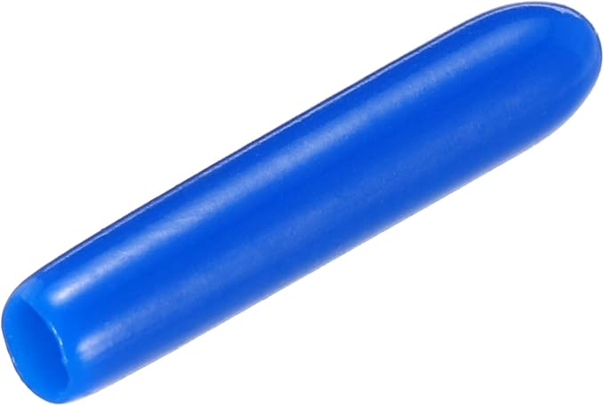 uxcell 20pcs Rubber End Caps 2mm(1/16") ID Vinyl PVC Round Tube Bolt Cap Cover Screw Thread Protectors,Blue
