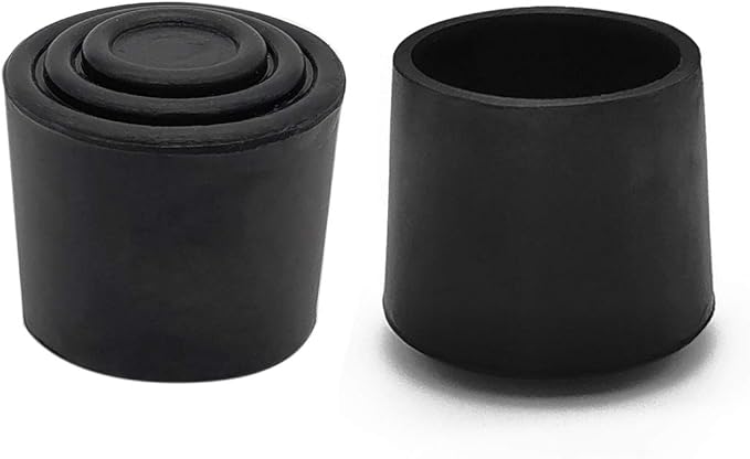 Flyshop Furniture Table Covers Non-Slip Durable Rubber Leg Tips Chair Leg Caps Floor Protector Round Black 4PCS Size 32mm, 1-1/4"