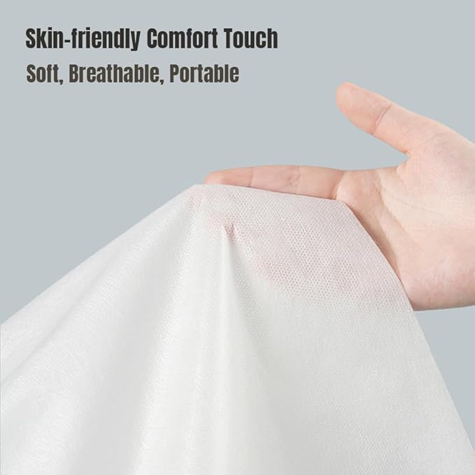 Disposable Bed Sheets 100 Pcs Massage Table Covers 31"x71" Non Woven Fabric Sheets for SPA Waxing Tattoo Beauty Salon Facial Esthetician Table Protector (White)