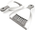 Small Dust Pan and Brush Broom - Dust Pan and Brush Set, Small Dustpan and Brush Set, Hand Broom and Dustpan Set, Dustpan with Brush, Dustpan and Brush Set is Daily Clean Tool for Family. （Gray 2 Set）