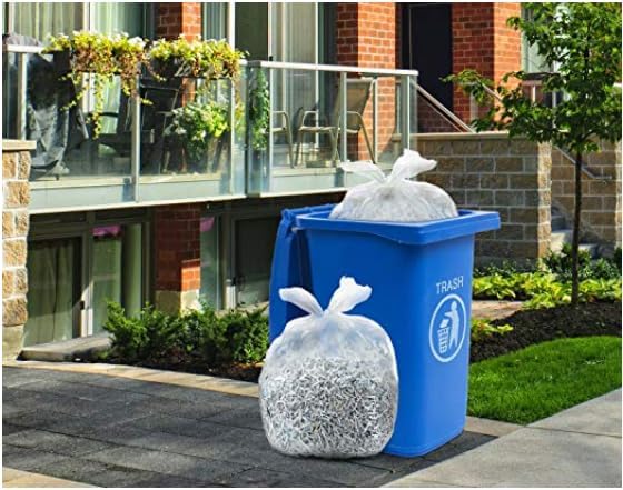 Tasker 30-33 Gallon Clear Trash Bags Heavy Duty (Mega ValuePack 250 Bags) Large Plastic Bags, Great for Recycling 30 Gallon - 32 Gallon - 35 Gallon. Clear Large Trash Bags