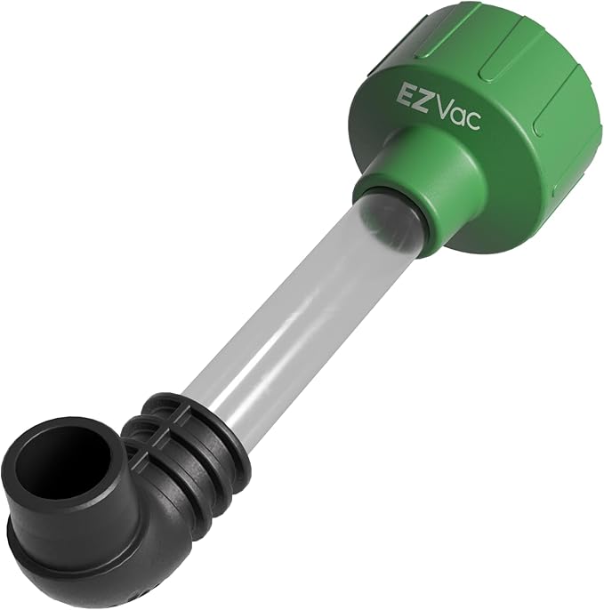 AC Drain Line Cleaner Adapter Evacuates & Unclog AC Drain Line - HVAC to PVC AC Drain Line Cleaner Tool - Universal Fit AC Drain Line Unclogger - AC Drain Line Cleaning Tool - Clear Visibility