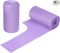 2-4 Gallon Portable Trash Bags,60 Counts Thicken portable Small Garbage Bags for Office, Kitchen,Bedroom Trash Can,Strong Trash Bags（Purple）