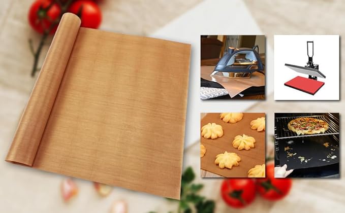Easy Heat Press Mat 12x12 with Teflon Sheets 12x16 Inch 3 Pack