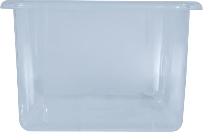Wood Designs Cubby Storage Bin, Heavy Duty Plastic Containers for Kids Translucent Clear Cubby Tray Set of 12