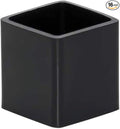 Still Awake 16 Pcs Black Square Anti-Slip Rubber Leg Tips Chair Leg Caps Furniture Floor Protectors Chair Table Bar Stool Leg Covers Furniture Leg Cube Feet 1.38 Inch x 1.38 Inch (35 x 35mm)