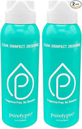 Purefypro Disinfectant Airesol Spray (100ml, 2 Pack) Eliminate 99.9999% Virus and Germs. No Residue. No Rinse. Travel Size.