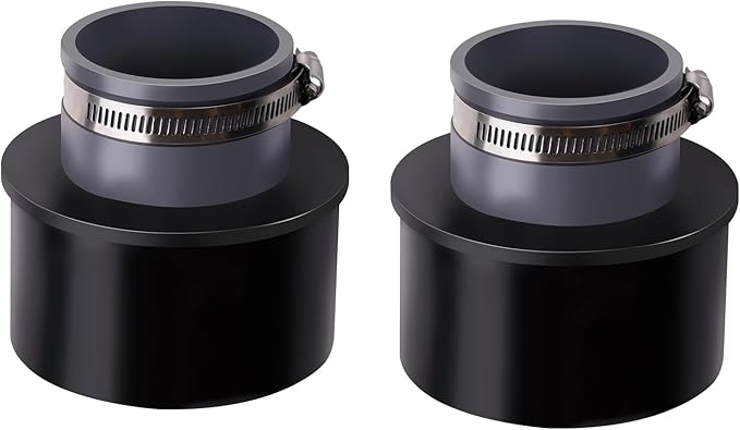 2.5'' Dust Collection Ports Port(2 Ports & 2 Metal Hose Clamps) Compatible with 2.5-inch dust collection hoses(Pack Of 2)