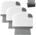 2 in 1 Groove Cleaning Brush, Upgraded Crevice Cleaning Brush & Magic Window Track Cleaner for Sliding Door Tracks, Window Sills, Tile Lines, Car Vents, Kitchen and Bathroom Tight Spaces (3PC)