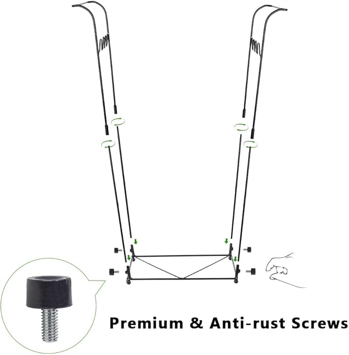 2 Pack Trash Bag Holder, 30-45 Gallon Garbage Bag Holder, Metal Portable Leaf Bag Holder, Multi-use Trash Bag Holder Stand for Indoor, Outdoor, Camping, Parties