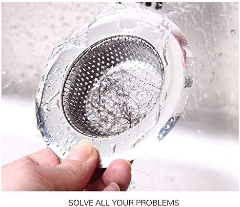 Hair Catcher Shower Drain(3 Pack), Bathtub Drain Cover, Sink Tub Drain Stopper, Sink Strainer for Kitchen and Bathroom, Hair Stopper for Bathtub Drain Cover Size from 2.13'' to 4.5''.