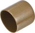 uxcell 20pcs Rubber End Caps 40mm ID Vinyl PVC Round Tube Bolt Cap Cover Screw Thread Protectors Light Brown