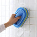 Cleaning Brush for Bathroom Kitchen Bathtub Toilet Cleaner All Purpose Shower Sponge Scrubbing Brush with Ergonomic Handle