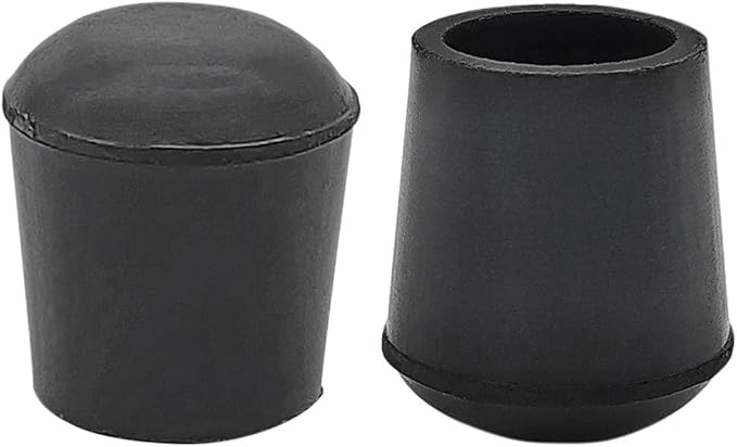 Flyshop Furniture Table Covers Non-Slip Durable Rubber Leg Tips Chair Leg Caps Floor Protector Round Black 4PCS Size 16mm, 5/8"