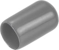 uxcell 20pcs Rubber End Caps 9mm(3/8") ID Vinyl PVC Round Tube Bolt Cap Cover Screw Thread Protectors Dark Grey