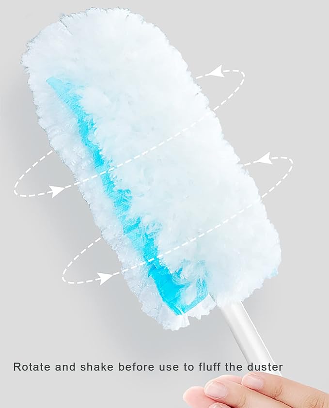 360 Degree Duster Refills White and Blue Replacement Heads 20 Counts