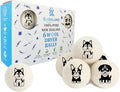 Organic Wool Dryer Balls: Eco-Friendly & Chemical-Free | Our Anti-Entanglement Reusable Balls Eliminate Wrinkle Static | 6-Pack XL Dryer Balls for Laundry is Made with New Zealand Wool (Dog)