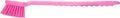 SPARTA 40501EC26 Plastic Large Scrub Brush, Kitchen Brush, Utility Brush With Long Handle For Cleaning, 20 Inches, Pink