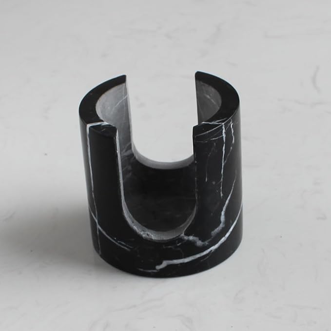 Natural Black Marble Sponge Holder for Kitchen Counter, Drying Rack, Sponge Caddy for Sink Organizer