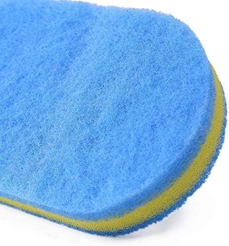 2-Piece Cleaning Brush for Bathroom Kitchen Bathtub Toilet Cleaner All Purpose Shower Sponge Scrubbing Brush with Ergonomic Handle