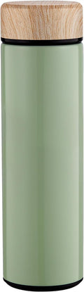 15oz Water Bottle Stainless Steel Thermos Flask - Insulated Vacuum, Leak Proof, Keeps Drinks Hot/Cold - Ideal for Coffee, Tea, Water - Green