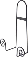 Bard's Black Wrought Iron Wall Mountable Tray or Platter Hanger, 16.25" H x 11.75" W x 4.5" D (For 16" - 30" Trays or Platters), Pack of 2