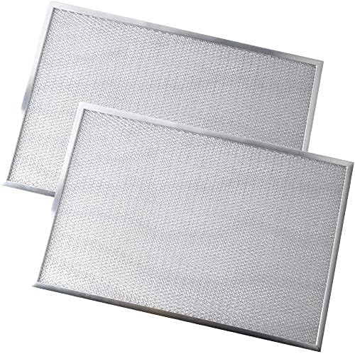 Wadoy BPS1FA36 Range Hood Filter 11-3/4" X 17-1/4" X 3/8", 2 Pack Aluminum Mesh Grease Range Hood Filter with Blue Protective Film (𝐂𝐚𝐧 𝐛𝐞 𝐭𝐨𝐫𝐧 𝐨𝐟𝐟) Compatible with Broan Nutone 99010300E