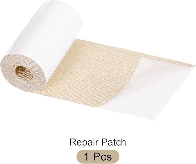 Repair Patches Self-Adhesive DIY Repair Patch Linen Gear Patch for Sofa, Furniture, Chair, Clothing, Tents, 3x60 Inch, Cream