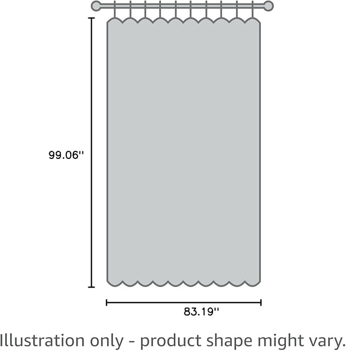 Joydeco Blackout Patio Sliding Door Curtains 84 Inches Long, Grommet Privacy Room Divider Curtains, Extra Wide Thermal Blackout Drapes for Bedroom Living Room (Greyish White 100Wx84L, 1 Panel)