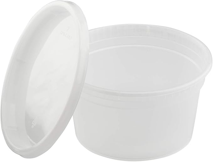 Karat [12oz - 240 ct] Clear PP Injection Molded Round Deli Containers with Lids (FP-IMDC12-PP)