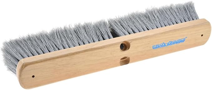 PRO SOURCE Fine-Sweep Push Broom Head with Threaded Wood Block: 18 inch Wide