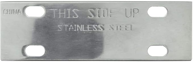 Replacement Blade for Chef Master Griddle Scraper by FryOilSaver Co., 5 1/2" Wide x 1.2mm Thick Stainless Steel Reversible Blade Fits to Most Griddle Scrapers, Double Beveled Edge for Chrome Griddles
