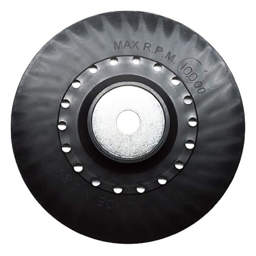 Benchmark Abrasives 7 Inch Sanding Disc Backing Pads, Resin Fiber Disc Polishing Pad for Grinding, Sanding, Stripping on Wood, Metal, 7/8" Arbor - Angle Grinder Attachments - Grinder Sanding Pad