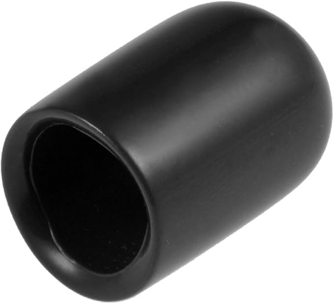 uxcell 20pcs Rubber End Caps 5/16"(8mm) ID Vinyl Round Tube Bolt Cap Cover Thread Protectors Black