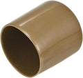 uxcell 20pcs Rubber End Caps 38mm(1 1/2") ID Vinyl PVC Round Tube Bolt Cap Cover Screw Thread Protectors Light Brown