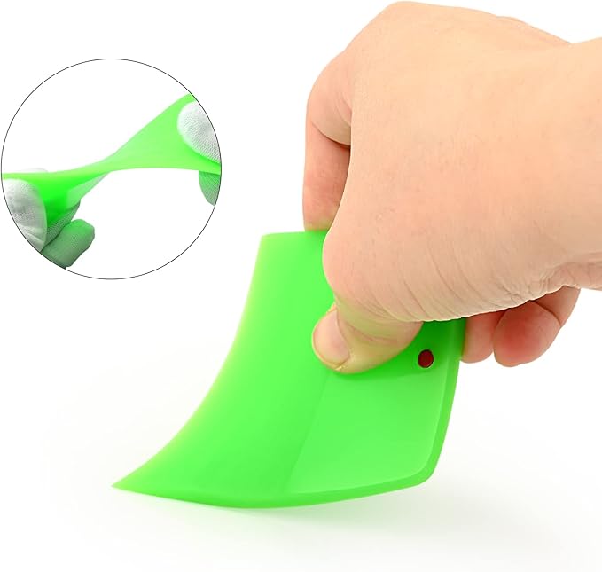 NEWISHTOOL 6 Pcs Magnetic PPF Squeegee Window Tint Tools Auto Car Paint Protection Film Install Tool, Soft Rubber Scraper Application for Windshield and Glass Window Tinting, Cleaning & Bubble Removal