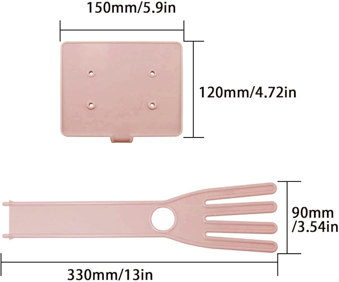 Pink Color Gloves Stand 15x12x34cm Kitchen Multifunctional Rubber Gloves Drain Rack Towel Storage Holder Drying Stand Creative Kitchen Tool