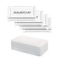 Pack of 4 White Seal Putty Waterproof Duct Seal Repair Sealing Clay, Quick Mending Mud for Drain Connection, Wall Hole, Air Conditioning Hole